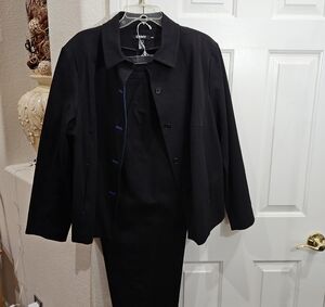 DKNY Black Trench Coat for Women